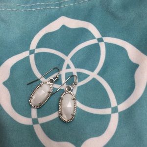 Kendra Scott white earrings
